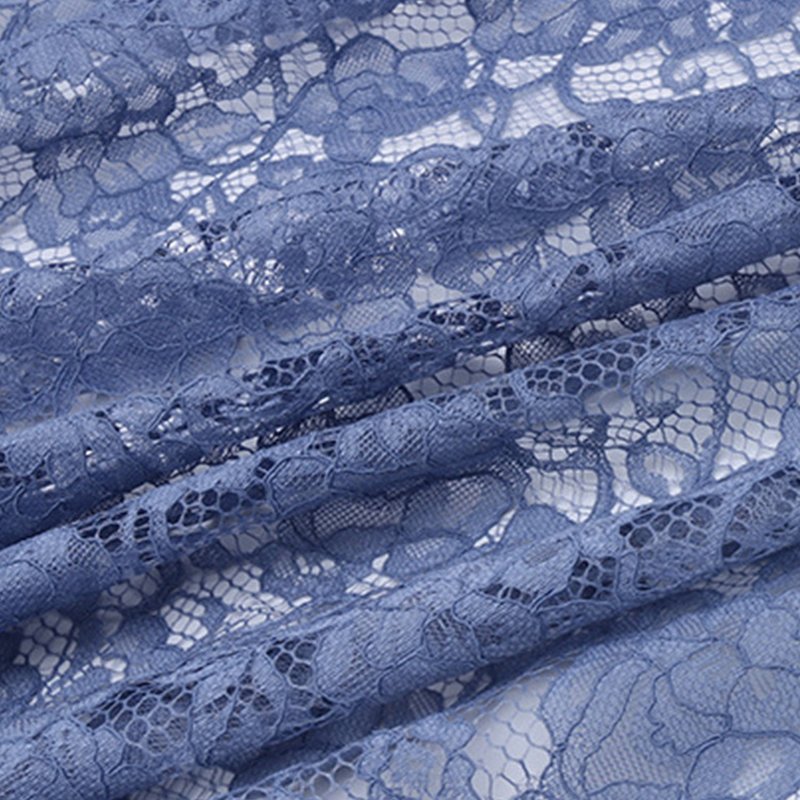 Cutwork Dress Bridal Polyester Lace Fabric for Women's Wear Wholesale 5